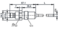 Czujnik temperatury z przyłączem procesowym TM-100KFER12- /US/ (TM4531) - IFM