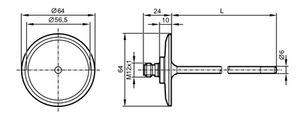 Czujnik temperatury z przyłączem procesowym TM-030KFEC02- /US/ (TM4901) - IFM