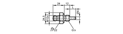 Czujnik temperatury z przyłączem procesowym TM-025KCBR14-    /US/ (TM5101) - IFM