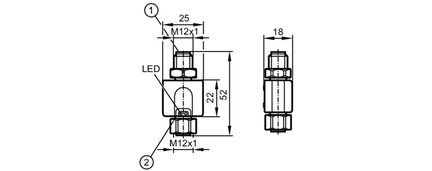 Jednostka przetwarzająca do sond PT100/PT1000 TP- CEC -A-ZVG/US/ (TP3232) - IFM