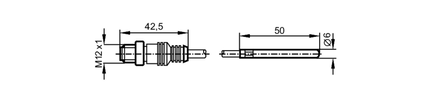 Czujnik temperatury z przyłączem procesowym TS-200KCID06-...../US/ /V (TS2256) - IFM