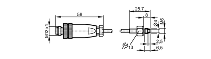 Czujnik temperatury wkręcany TS-PT100-SCREw-IN M6 (TS2659) - IFM