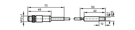 Czujnik temperatury z przyłączem procesowym TS-500KLKD10-............./US/ (TS5089) - IFM