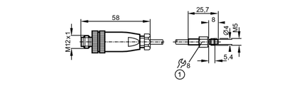 Czujnik temperatury z przyłączem procesowym TS-050KL.M05-............./US/ (TS9759) - IFM