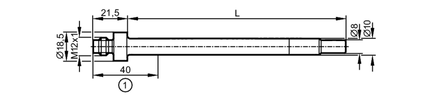 Sonda do pomiaru temperatury TT-300KBBD10-...../US/ (TT3050) - IFM