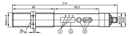 Czujnik temperatury na podczerwień Tw-150KLBM30-KFDKG/US Tw2002 - IFM