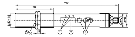 Czujnik temperatury na podczerwień Tw-029KLBM30-KFDKG/US Tw2100 - IFM