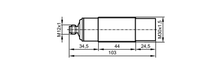 Czujnik ultradźwiękowy w pełnej obudowie metalowej UID02500E1KG/IO-Link/US (UIT301) - IFM
