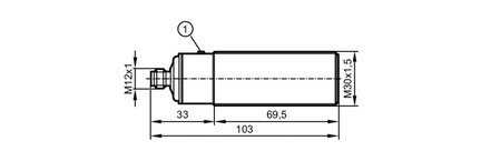 Czujnik ultradźwiękowy UIA03500HOKG/US (UIT509) - IFM