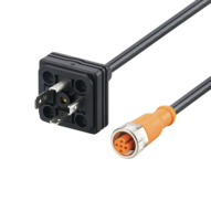 Przewód połączeniowy z wtyczką zaworową PLUG M12 - DIN VALVE FORM A (E12727) - IFM