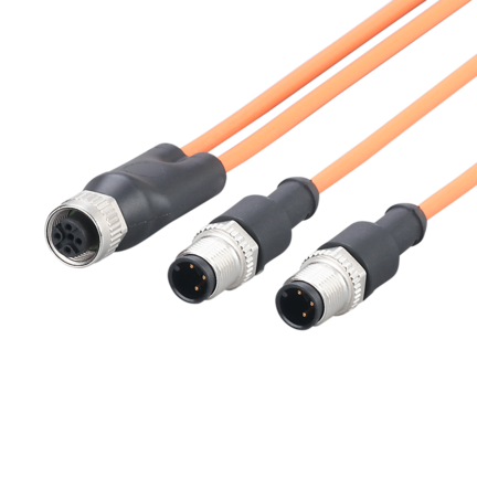 Przewód połączeniowy typu Y Y SPLITTER CABLE/M12 SOCKET/2xM12 PLUG (E12723) - IFM