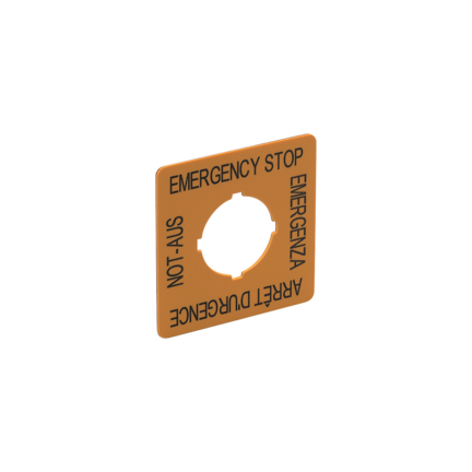 Etykieta e-stop (E7003S) - IFM