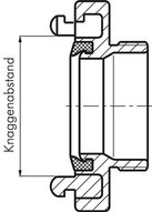 Złącze Storz 52-C, do węża 32 mm (1-1/4"), stal nierdzewna 1.4581
