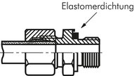 Złączka prosta hydrauliczna M22x1,5-12 L (M18 x 1,5), pierścien zaciskowy 1.4571 (NC)