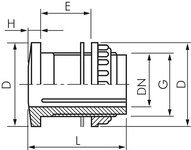 Tuleja pojemnika G 1-1/4" (GZ), PP - Air-com