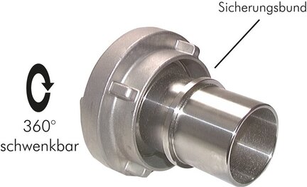 Złącze Storz 52-C, do węża 32 mm (1-1/4"), stal nierdzewna 1.4581