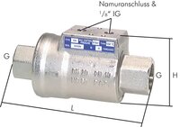 Zawór odcinajacy, zamykany sprężyną, czujnik magnetyczny, G 2", mosiądz