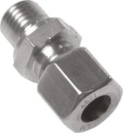 Złączka prosta hydrauliczna M22x1,5-12 L (M18 x 1,5), pierścien zaciskowy 1.4571 (NC)