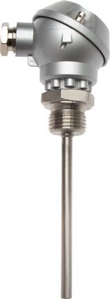 Termometr rezystancyjny Pt100 (4-Leiter), G1/2"-6x300mm, bez rurki z krótka szyjka