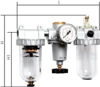 Stacja przygotowania powietrza FRL STANDARD, 3-cz., G 1/2, 0,5 - 10 bar SAM - Festo