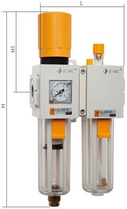 Stacja FRL Eco-Line G1/4, spust ręczny - Emc