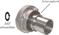 Zlacze Storz 52-C, do węża 32 mm (1-1/4"), aluminium (kute)
