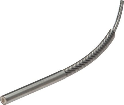 Wtykany termometr rezystancyjny Pt1000 (2-przewodowy), 6x50mm, kabel w oplocie