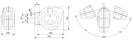 Zwijacz przewodu elektrycznego MAVEL Roll Major Plus 400/20 20m 5G1,5 H07RN-F