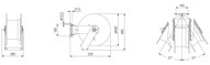 Zwijacz przewodu hydraulicznego MAVEL Roll Big Profi 20-3/8" 60 bar 40° C