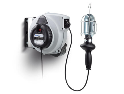 Zwijacz przewodu MAVEL + lampa Rollamp Classic Plus+Girolight E27 60W RN-F