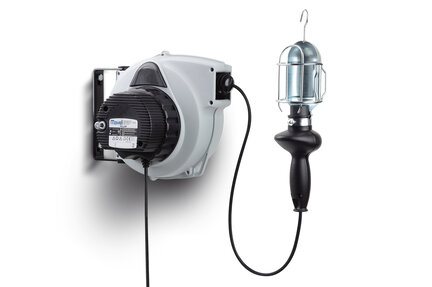 Zwijacz przewodu MAVEL + lampa Rollamp Classic Plus 12V+Girolight E27 RN-F
