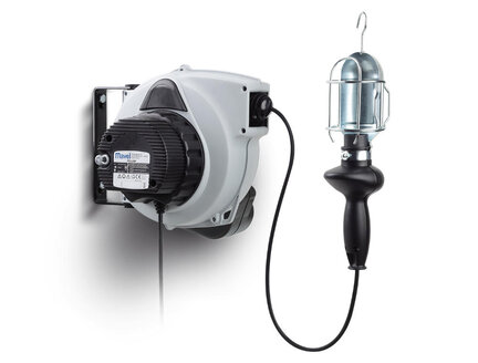 Zwijacz przewodu MAVEL + lampa Rollamp Classic Plus 12V+Girolight E27 RN-F