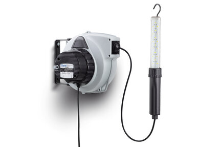 Zwijacz przewodu MAVEL + lampa LED Rollamp Classic Plus 24V+Lighty LED 18 RN-F - Mavel
