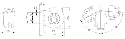 Złączka prosta, gwinty zewnętrzne G 75x2"1/2, z pierścieniem zewnętrznym, mosiądz 4 MS, seria 811 (811075) – Sferaco