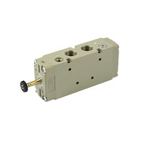 Elektrozawór seria 70 5/2 G 1/2 zasilanie obce, powrót sprężyną - Metal Work