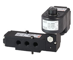 Elektrozawór liniowy, 1/2 NPT, 3/2, NC, ster. elektromagn./powrót sprężyną, serii 97105 (9713465000000000) - Norgren