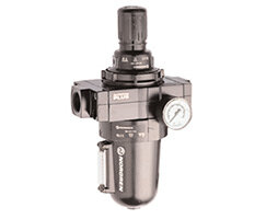 Filtroregulator Olympian Plus, 1 PTF, 40 µm, 0,4–8 bar, automatyczny spust, z manometrem (B68G-8AK-AR3-RLG) - Norgren