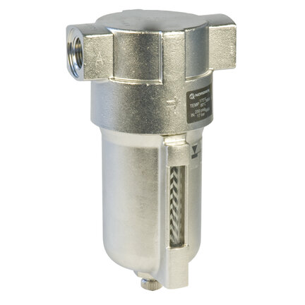 Filtr ogólnego przeznaczenia ze stali nierdzewnej, 1/2 PTF, 25 µm, ręczny spust (F22-400-M2DA) - Norgren