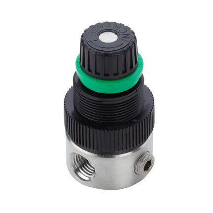 Regulator ciśnienia ogólnego przeznaczenia ze stali nierdzewnej, 1/4 NPT, 0.3-8.5 bar, bez manometru, serii R05 (R05-200-NNLA) - Norgren