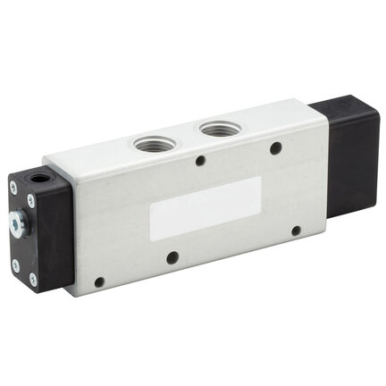 Zawór liniowy, sterowany pneumatycznie, 1/2 NPT, 5/2, sterowanie pneumatyczne/powrót sprężyną, serii V63 (V63T5D7A-XP090) - Norgren