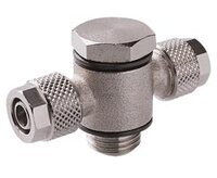 Złączka nasuwana serii 24, adapter Banjo trójnikowy, G1/4, 6 mm/4 mm (24A710628) - Norgren
