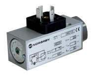 Wyłącznik ciśnieniowy hydrauliczny elektromechaniczny 18D, kołnierz, 40–240 bar (0883400000000000) - Norgren