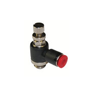 Regulator przepływu Pneufit C (wylot), złączka Banjo, kolanko, G1/4, 6 mm (C0K510628) - Norgren