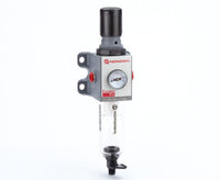 Filtroregulator Excelon Pro, bez złączy, 0,3–10 bar, automatyczny spust, wkład filtracyjny 5 µm, zintegrowany manometr (B92G-NNK-AT1-RMG) - Norgren