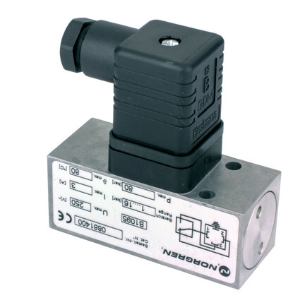 Wyłącznik ciśnieniowy pneumatyczny elektromechaniczny 18D, kołnierz, 1–16 bar (0881400000000000) - Norgren