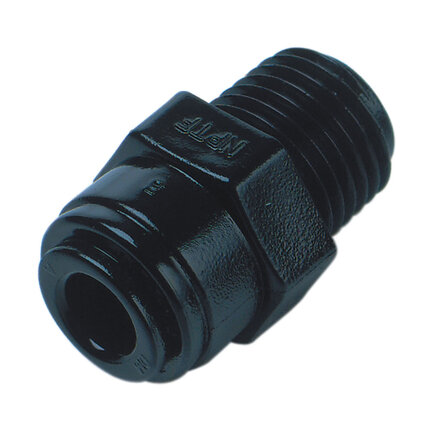 Złączka wtykowa Pneufit D z acetalu, adapter prosty, R1/4, 10 mm (D01251028) - Norgren