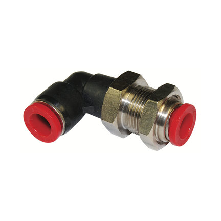 Złączka wtykowa Pneufit C, złączka grodziowa kolankowa, 12 mm (C00491200) - Norgren