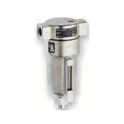 Filtr ogólnego przeznaczenia ze stali nierdzewnej, 1/2 PTF, 25 µm, automatyczny spust (F22-400-A2DA) - Norgren