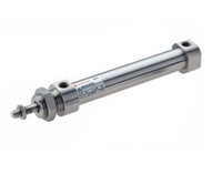 Siłownik ISO Roundline, okrągły, dwustronnego działania, ze stali nierdzewnej, średnica 20 mm, skok 25 mm, certyfikat ATEX (KM/8020/M/EX/25) - Norgren
