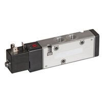 Elektrozawór liniowy, G1/4, 5/2, ster. elektromagn./sterowanie pneumatyczne, powrót sprężyną, serii V61 (V61B513A-A317J) - Norgren